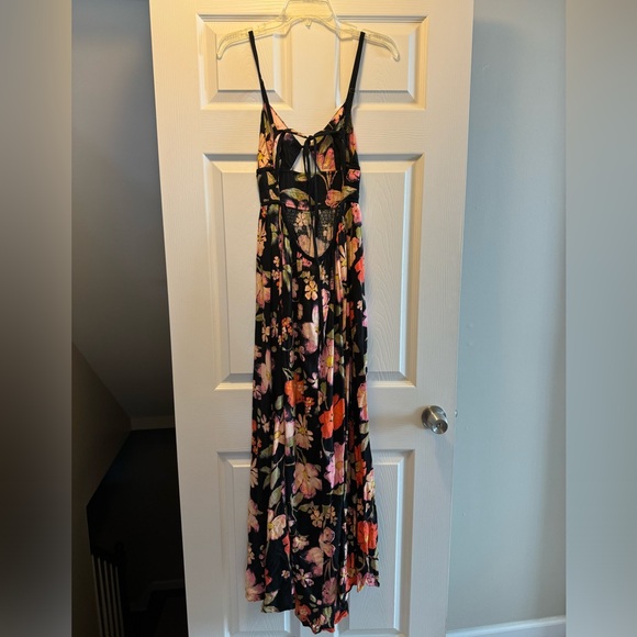FREE PEOPLE Wisteria Floral Print Maxi Dress | Sz M, Black Multi | NWT - Picture 2 of 10
